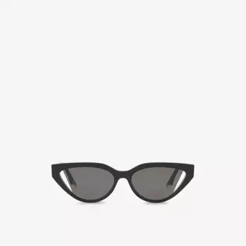 Fe40009i солнцезащитные очки fendi way из ацетата кошачьих глаз Fendi, черный
