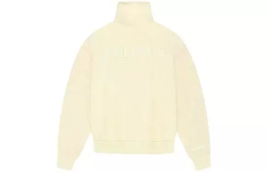 Fear Of God Athletics Женский трикотажный джемпер с воротником-стойкой, бледно-желтый