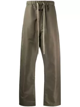 Fear Of God атласные брюки с кулиской, зеленый