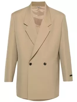 Fear Of God двубортный пиджак California, нейтральный цвет