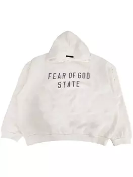 FEAR OF GOD ESSENTIALS флисовое худи, белый