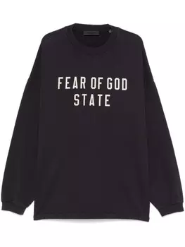 FEAR OF GOD ESSENTIALS футболка с логотипом, черный