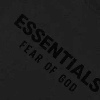 Fear of God Essentials Футболка Spring Kids с круглым вырезом, черный