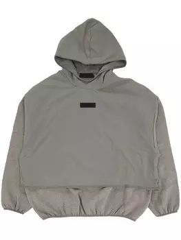 FEAR OF GOD ESSENTIALS худи с нашивкой-логотипом, серый