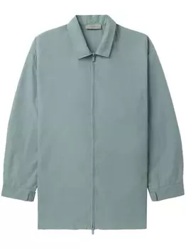 FEAR OF GOD ESSENTIALS куртка-рубашка с логотипом, синий