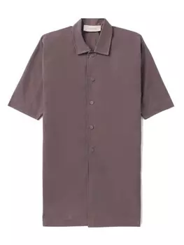 FEAR OF GOD ESSENTIALS пальто с короткими рукавами и логотипом, фиолетовый