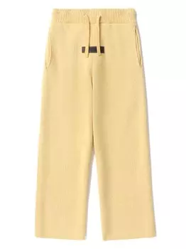 FEAR OF GOD ESSENTIALS прямые брюки с нашивкой-логотипом, желтый
