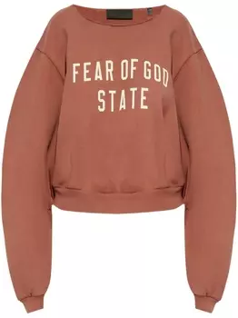 FEAR OF GOD ESSENTIALS толстовка с логотипом, розовый