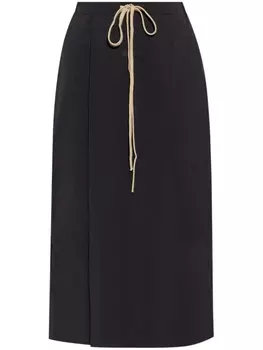 FEAR OF GOD ESSENTIALS юбка миди с запахом, черный
