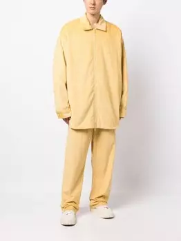 FEAR OF GOD ESSENTIALS вельветовая куртка-рубашка на молнии, желтый