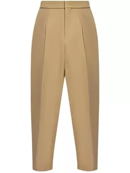 Fear Of God logo-patch wool trousers, нейтральный цвет