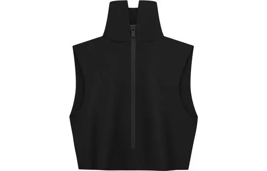 Fear Of God Женский укороченный топ с высоким воротом Adidas X Athletics, черный