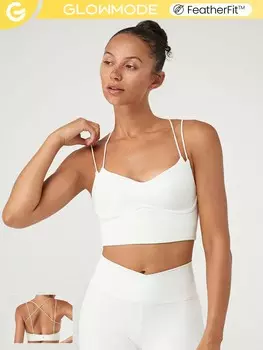 Feather Fit бесшовный бюстгальтер, относительно тонкий, грудь в форме сердца Glowmode, белый