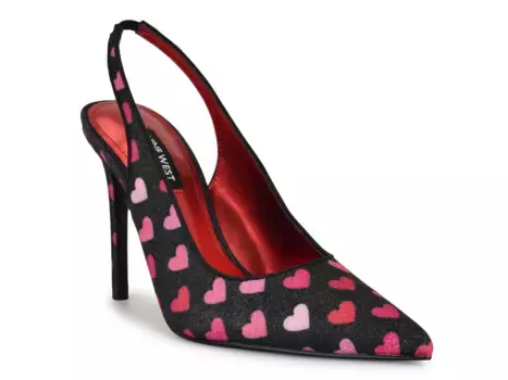 Feather Туфли Nine West, Black/Multicolor Hearts