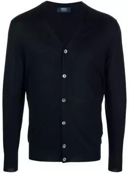 Fedeli кардиган с V-образным вырезом, синий