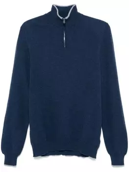 Fedeli кашемировый пуловер, синий