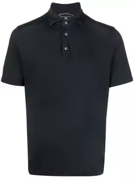 Fedeli однотонная рубашка поло, черный