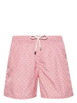 Fedeli плавки-шорты Madeira с принтом, оранжевый