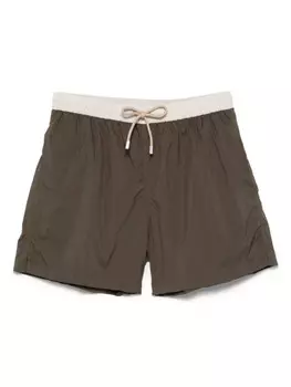 Fedeli плавки-шорты с нашивкой-логотипом, зеленый