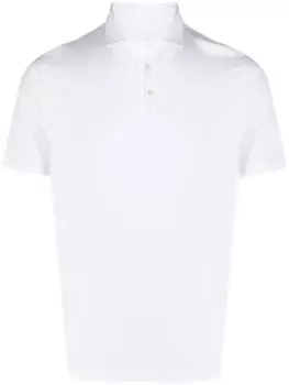 Fedeli рубашка поло с короткими рукавами, белый