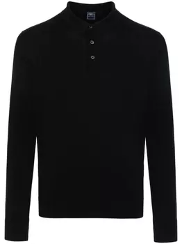 Fedeli рубашка поло Sportman тонкой вязки, черный