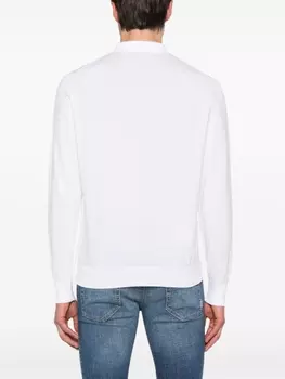 Fedeli рубашка поло тонкой вязки, белый