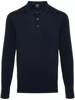 Fedeli рубашка поло тонкой вязки, синий
