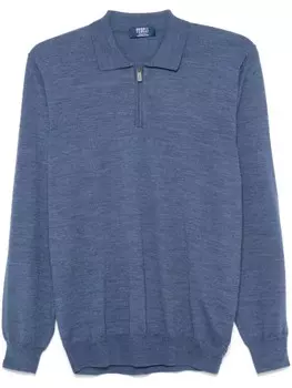 Fedeli рубашка поло тонкой вязки, синий