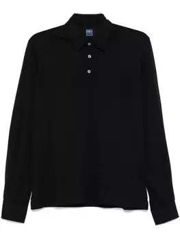 Fedeli шерстяная рубашка поло, черный