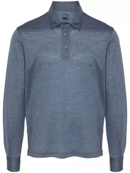Fedeli шерстяная рубашка поло, синий