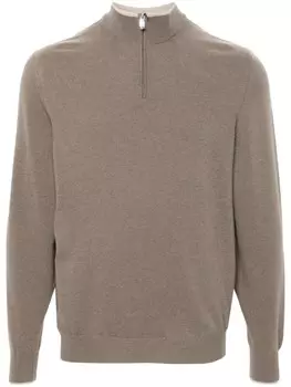 Fedeli свитер в рубчик, коричневый