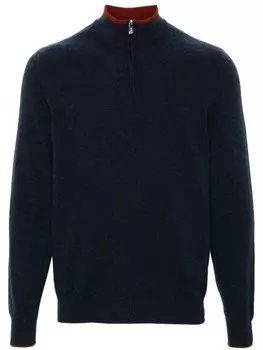 Fedeli свитер в рубчик, синий