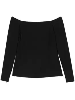 Federica Tosi блузка с открытыми плечами, черный