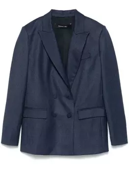 Federica Tosi двубортный пиджак, синий