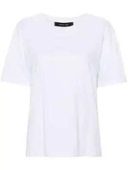 Federica Tosi футболка из хлопка с вышитым логотипом, белый