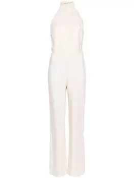 Federica Tosi комбинезон с вырезом халтер и открытой спиной, серый