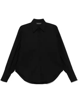 Federica Tosi поплиновая рубашка, черный