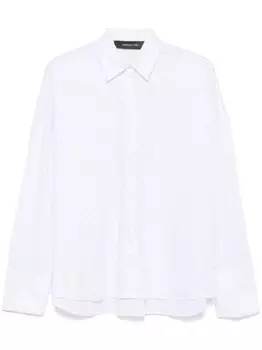 Federica Tosi рубашка с кристаллами, белый