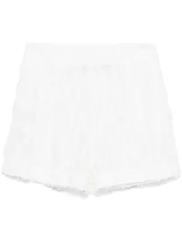 Federica Tosi шорты с аппликацией, белый