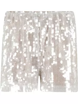 Federica Tosi шорты с пайетками, белый