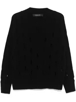 Federica Tosi свитер с вырезами, черный