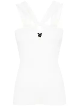 Federica Tosi трикотажный топ с вырезом, нейтральный цвет