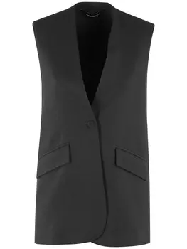 Federica Tosi жилет из ткани пике, черный