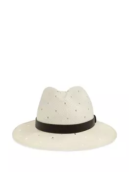 Федора с лентой от Джорджио Армани Giorgio Armani, белый