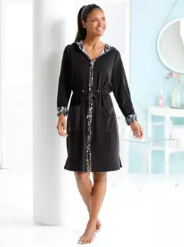 Feel Good, халат, черно-белый