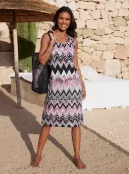 Feel Good летнее платье "летнее платье", цвет Violett-Schwarz-Bedruckt