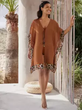 Feel Good летнее платье "Туника", шоколадный