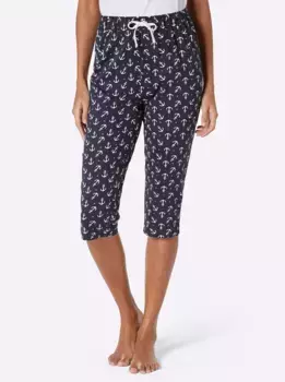 Feel Good Пляжные штаны, цвет Wei-Bedruckt + Marine-Bedruckt