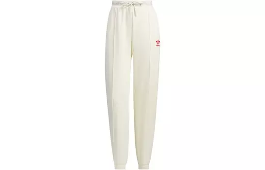 FEIFEI RUAN CO-BRANDED MODEL Трикотажные спортивные брюки женские белые Adidas Originals