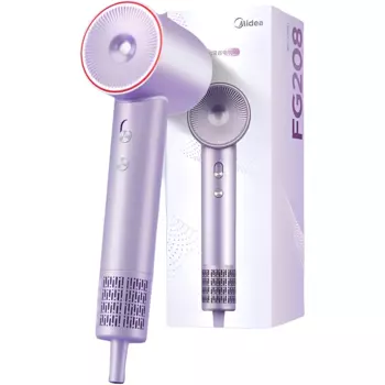 Фен 1500W с отрицательными ионами FG208 Midea, Starlight Purple[FG208]Basic